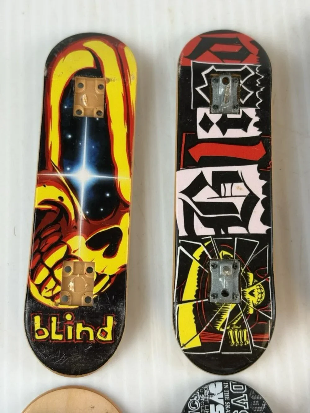 Lot of 8 Y2K Tech Deck Fingerboards Tony Hawk Ronnie Creager Zero Skate AS IS